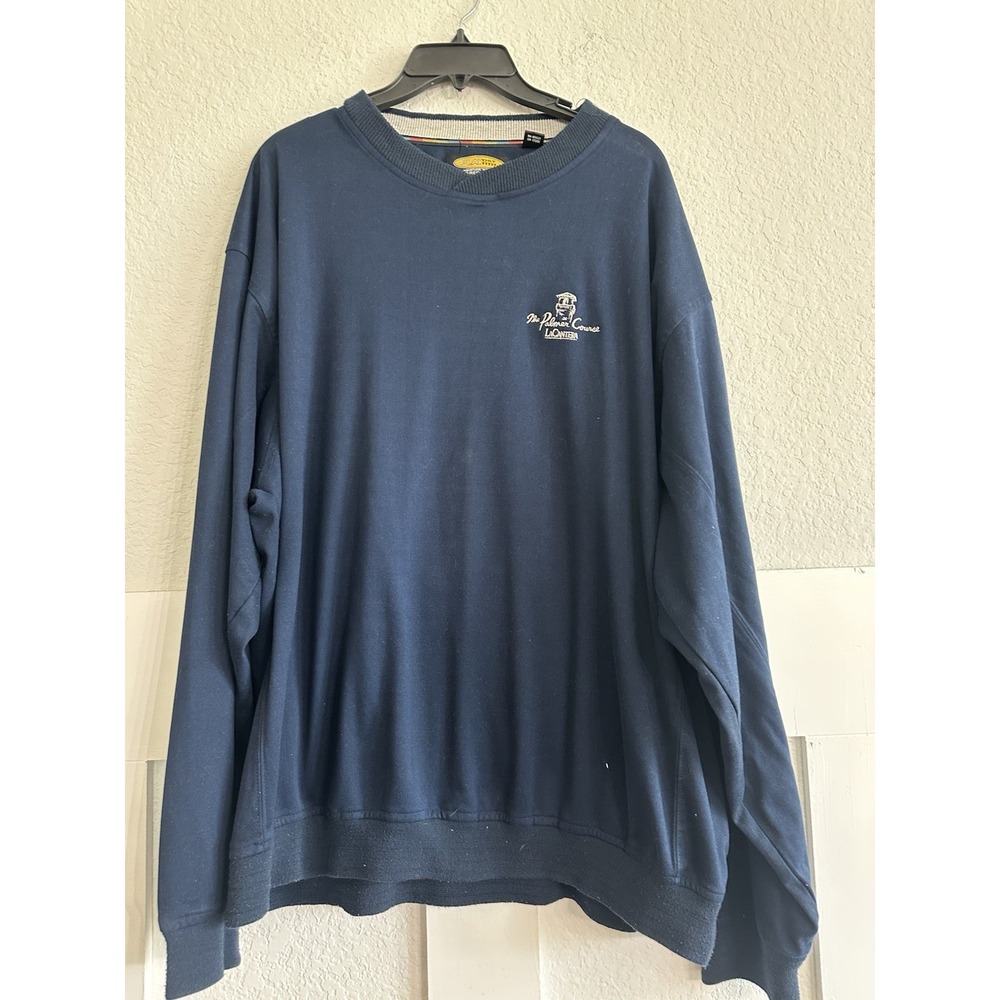 Greg Norman Golf Sweater Mens Large Blue PALMER COURSE La Cantera